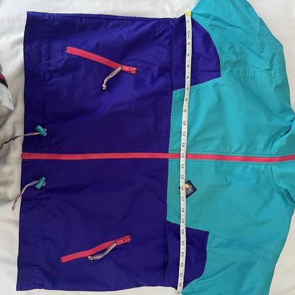 VTG 90s Woolrich Sigmet Gear Color Block Full Zip Nylon Jacket Womens Sz‎ Large - Picture 14 of 15